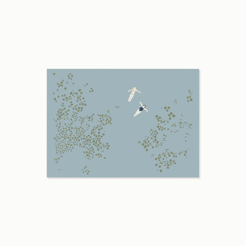 Treiben lassen | Postkarte