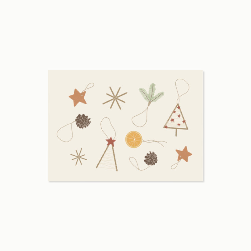 Von draußen vom Walde | Postkarte Weihnachten