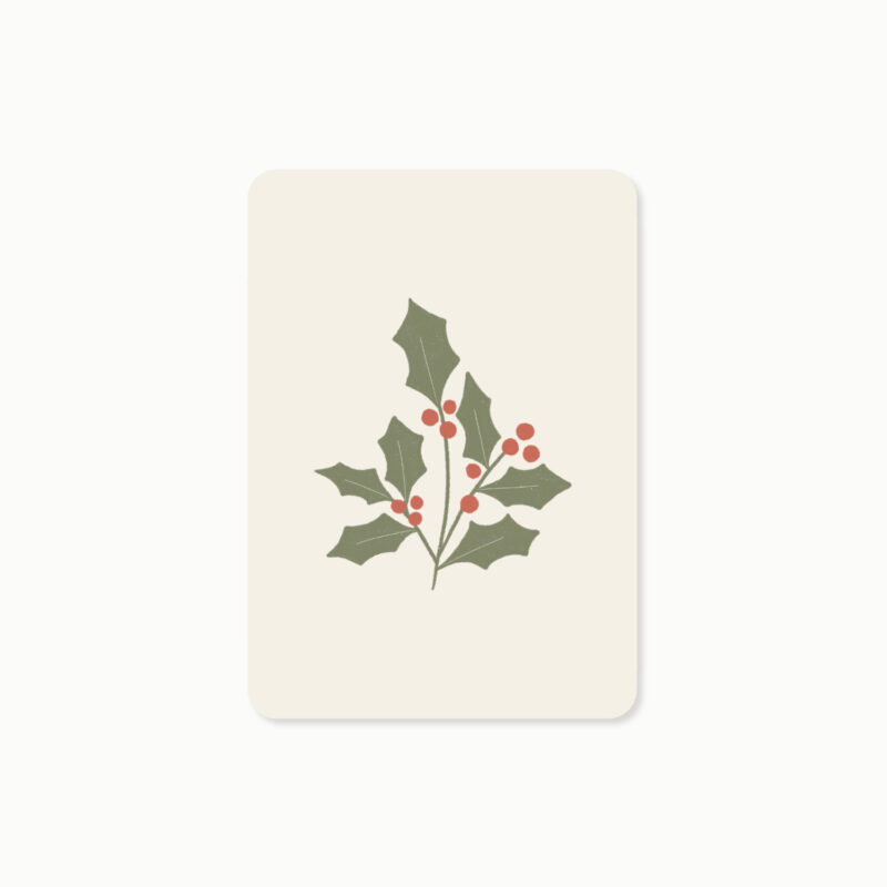 Geschenkkarten Mistelzweig Weihnachten | 5er Set